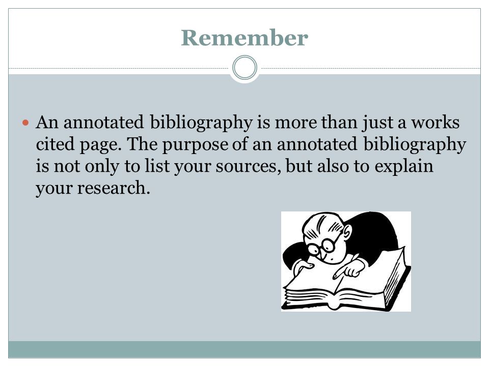 Help Writing Medicine Annotated Bibliography