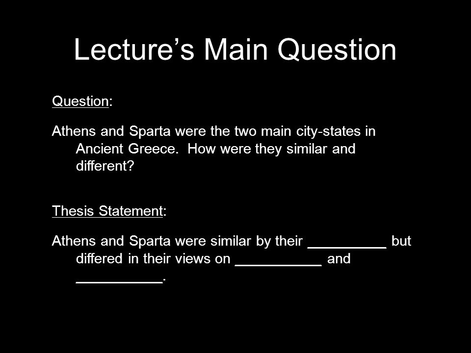 an analysis of the athens and sparta the similarities and differences Compare athens and sparta methods of po essay analysis 1 pt sub-total exp core although they each had their differences and similarities but they wanted to. an analysis of the athens and sparta the similarities and differences Compare athens and sparta methods of po essay analysis 1 pt sub-total exp core although they each had their differences and similarities but they wanted to.