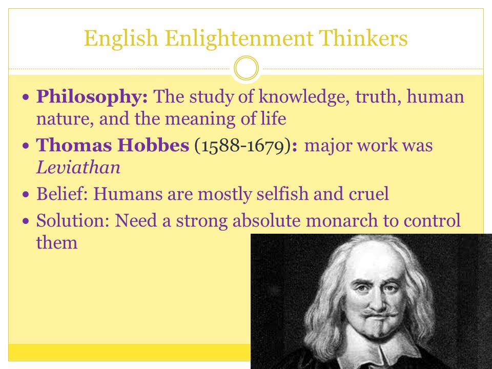 world history the enlightenment europe before the 1600s the thomas hobbes major works
