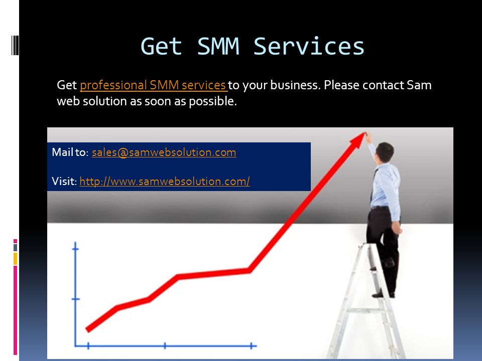 Get SMM Services Get professional SMM services to your business.