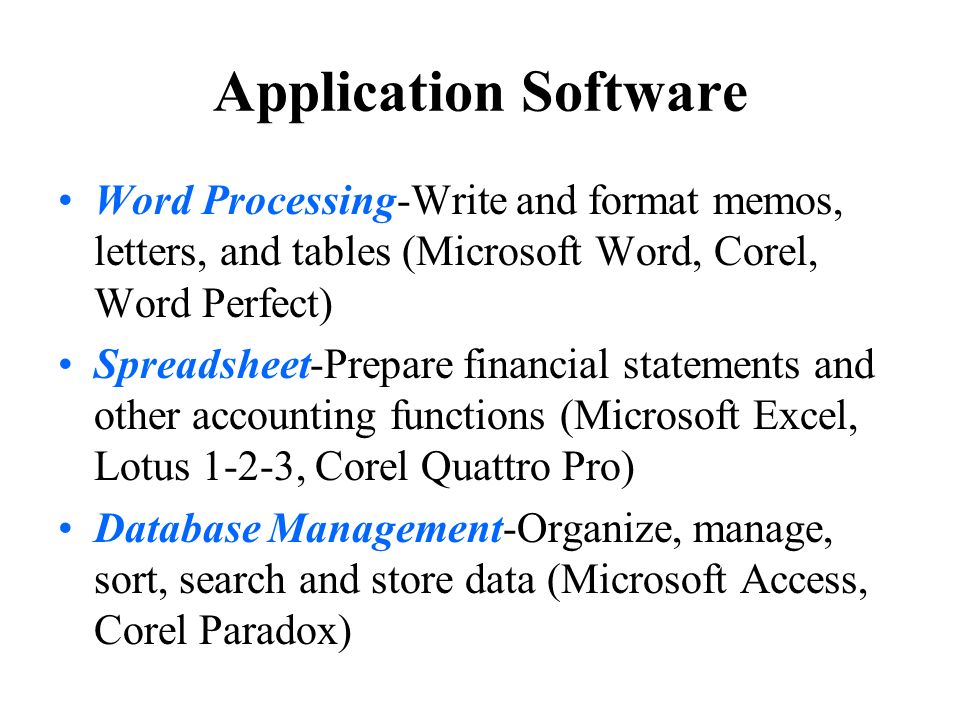 uses and application of word processing uses and application of word processing