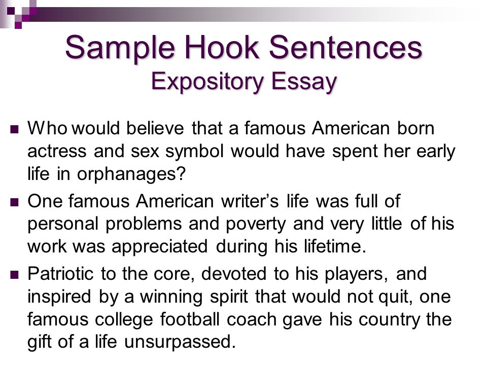 expository essay hooks