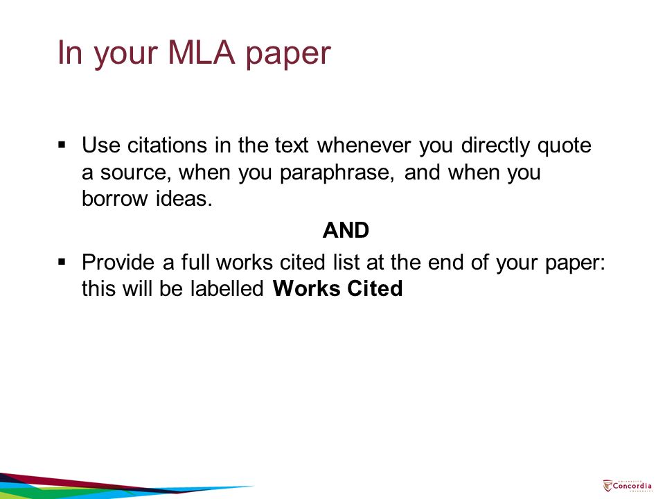 citing mla in text