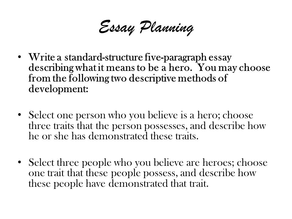 What Descriptive Essay