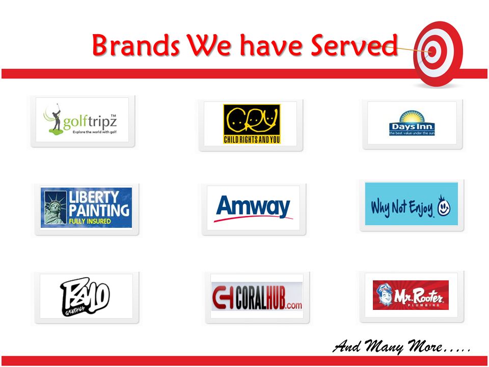 Brands We have Served And Many More…..