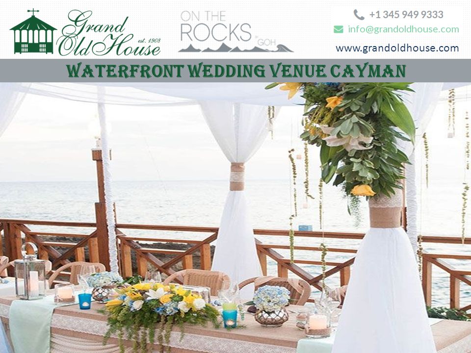 Waterfront Wedding Venue Cayman