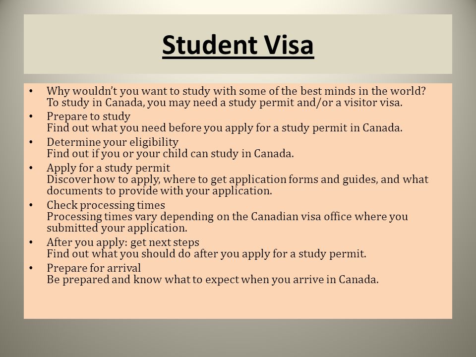 Student Visa Why wouldn’t you want to study with some of the best minds in the world.