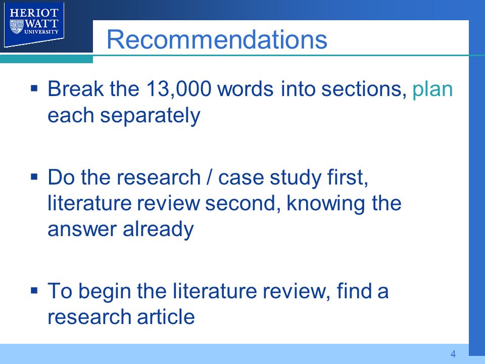 Sections Of A Dissertation