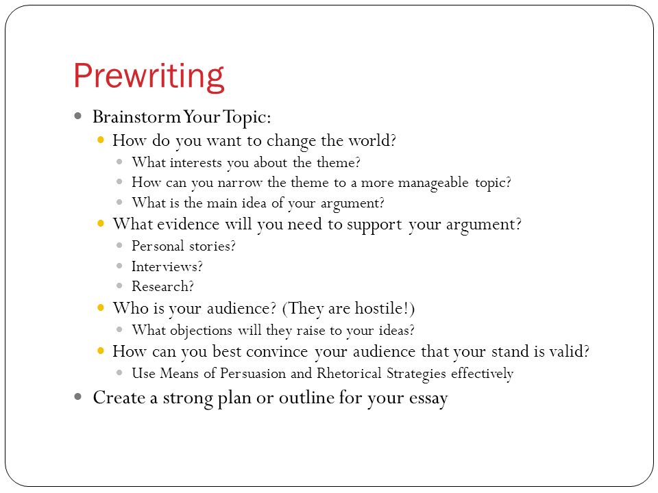 prewriting exercise essay Persuasive essay worksheets - free worksheets & resources for teachers & students learn to argue both sides of a persuasive topic, use a lead and more. prewriting exercise essay Persuasive essay worksheets - free worksheets & resources for teachers & students learn to argue both sides of a persuasive topic, use a lead and more.