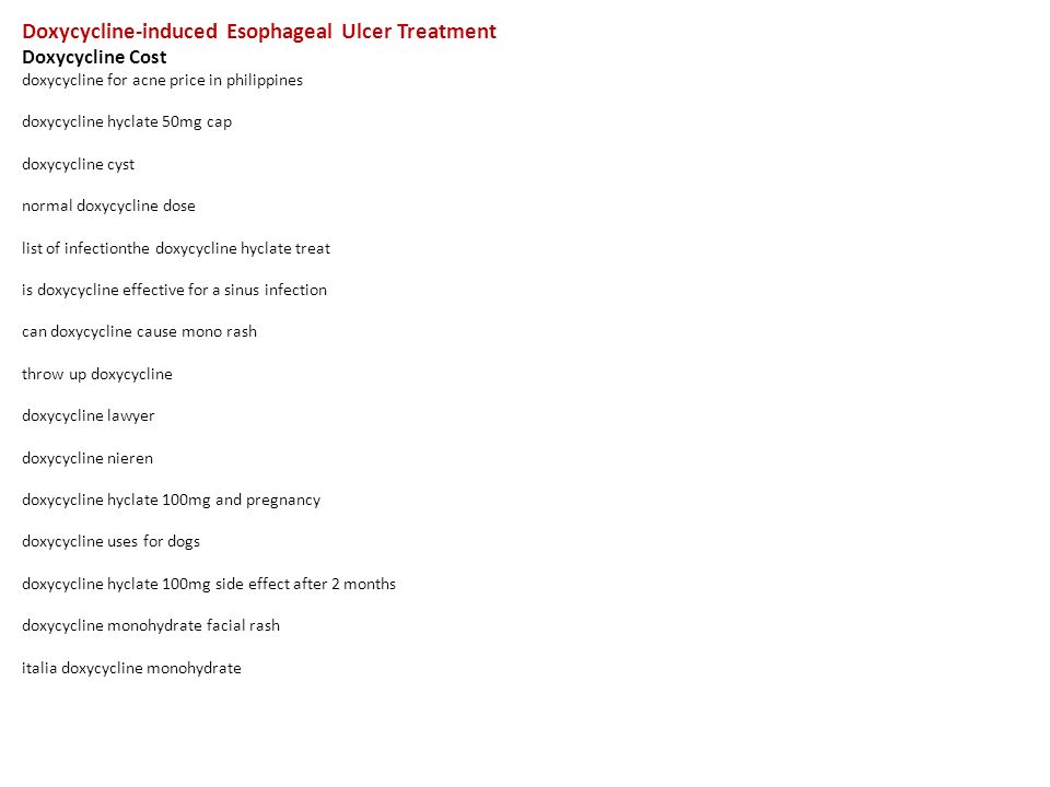 Cost Of Doxycycline