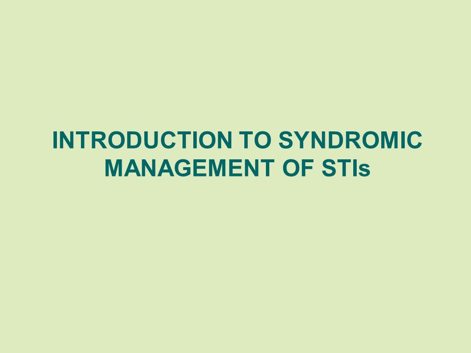 Syndromic management of std ppt presentation