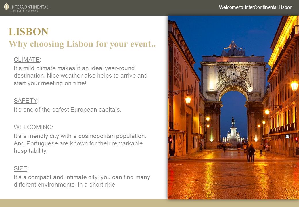 6 LISBON Why choosing Lisbon for your event..