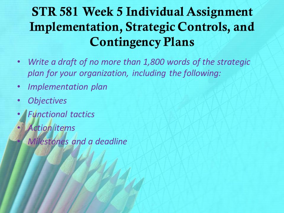 str 581 week 1 assignment str 581 week 1 assignment