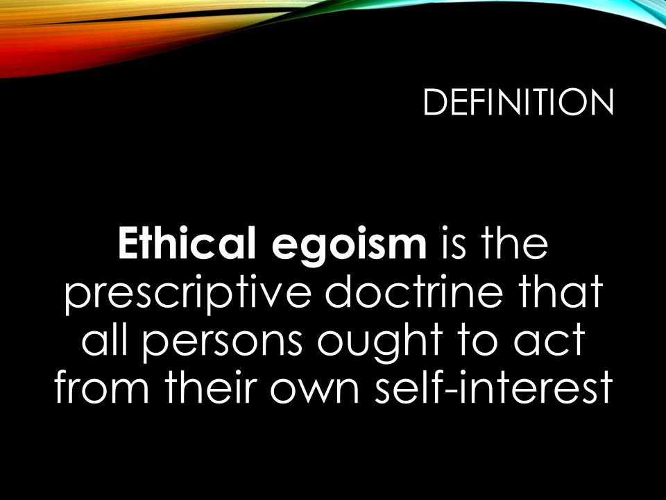 an essay on egoism an essay on egoism