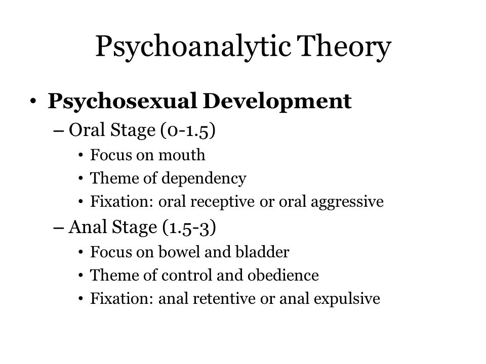 theory of psychosexual development theory of psychosexual development