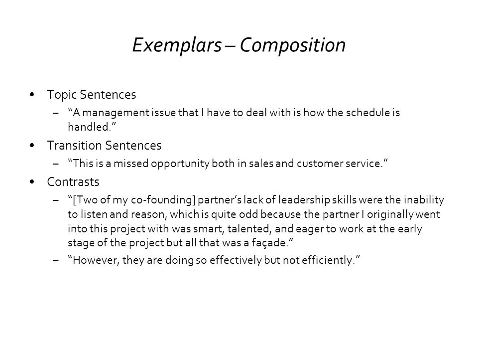 customer service sentences