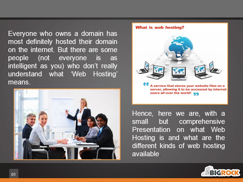 01 Everyone who owns a domain has most definitely hosted their domain on the internet.