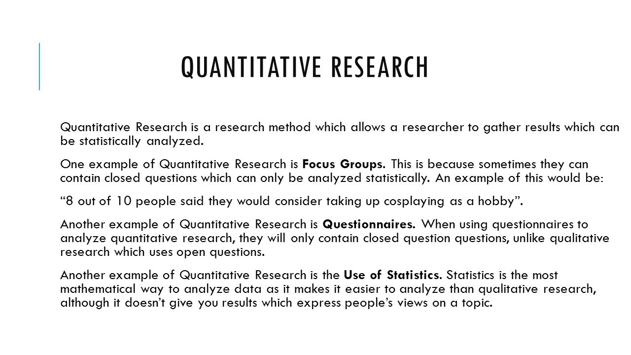 weakness of quantitative research Strengths and weaknesses of quantitative research – this link provides lists of the strengths and weaknesses of quantitative research research methods – this resource describes the basic characteristics of quantitative research and gives an overview of methodologies, as well as a comparison with qualitative research. weakness of quantitative research Strengths and weaknesses of quantitative research – this link provides lists of the strengths and weaknesses of quantitative research research methods – this resource describes the basic characteristics of quantitative research and gives an overview of methodologies, as well as a comparison with qualitative research.