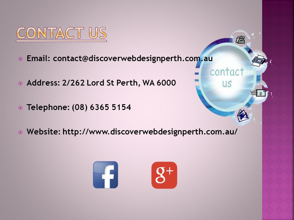     Address: 2/262 Lord St Perth, WA 6000  Telephone: (08)  Website: