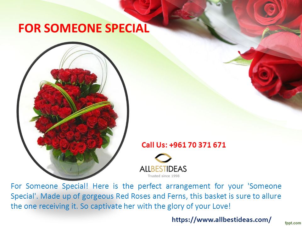 FOR SOMEONE SPECIAL For Someone Special.