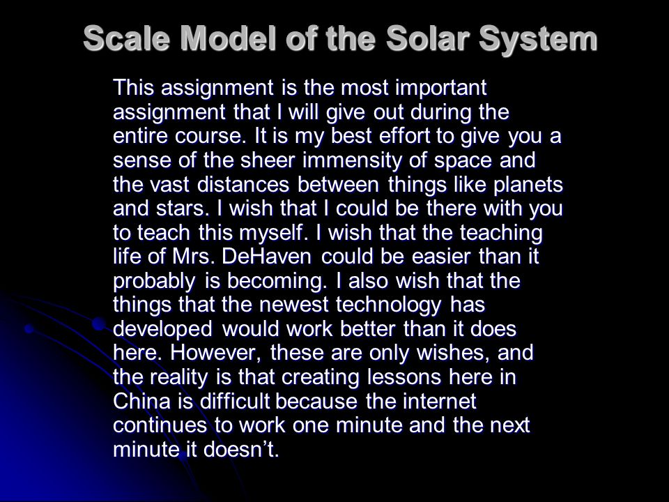 solar system science lecture notes