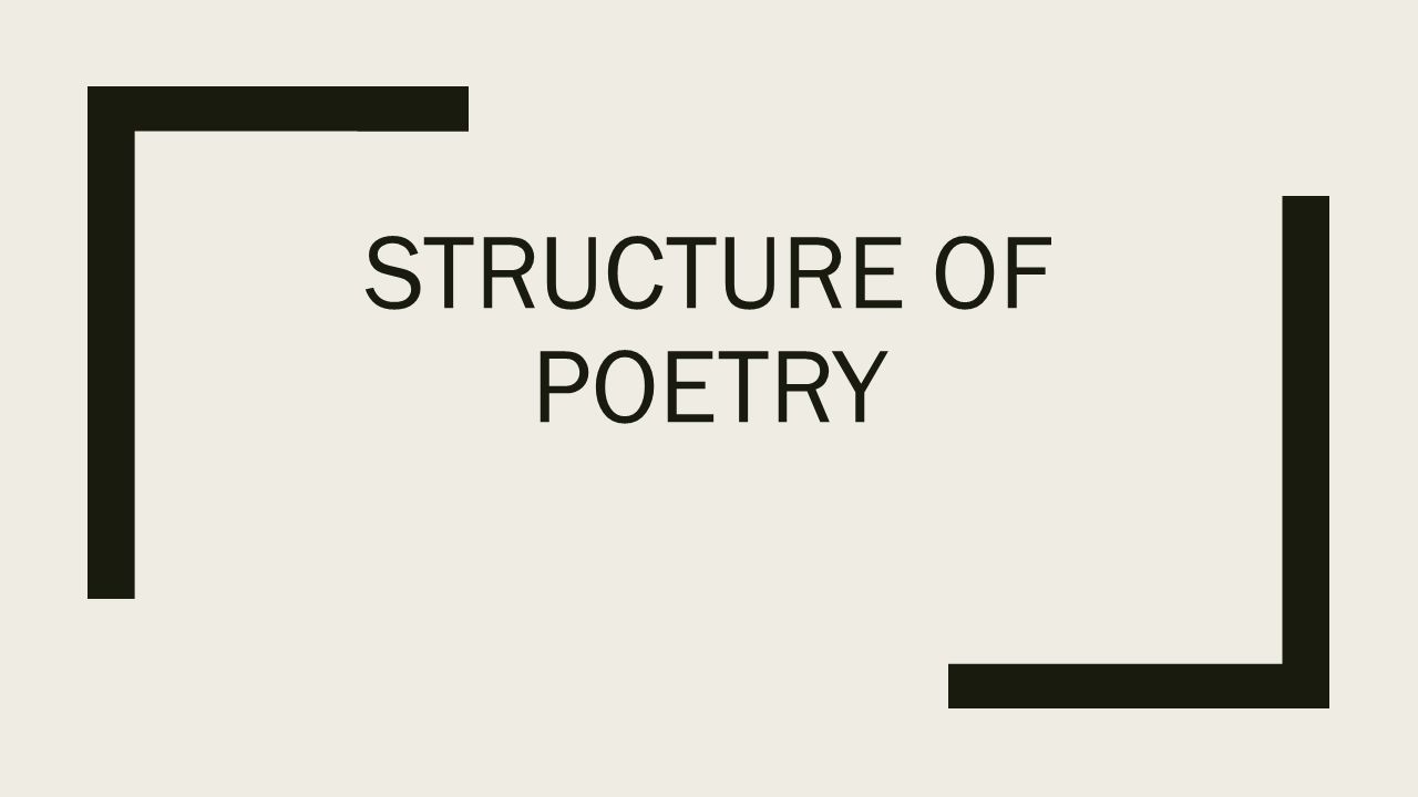 Poetry Essay Structure