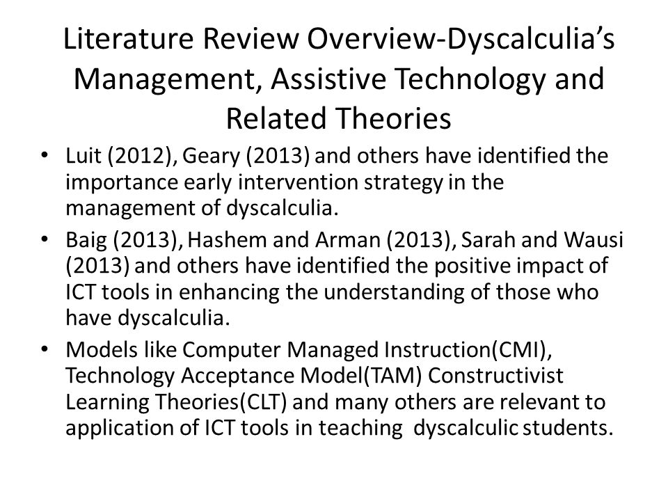 Teaching Strategies For Students With Dyscalculia Lawteched Mathematical Learning Disability A Nigerian Perspective Of