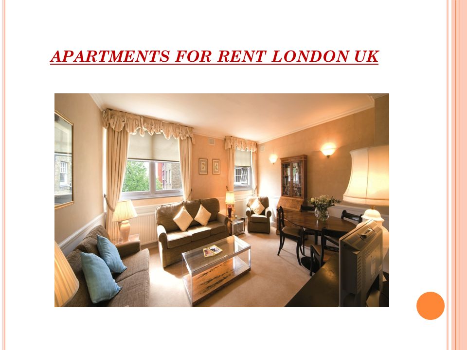 APARTMENTS FOR RENT LONDON UK