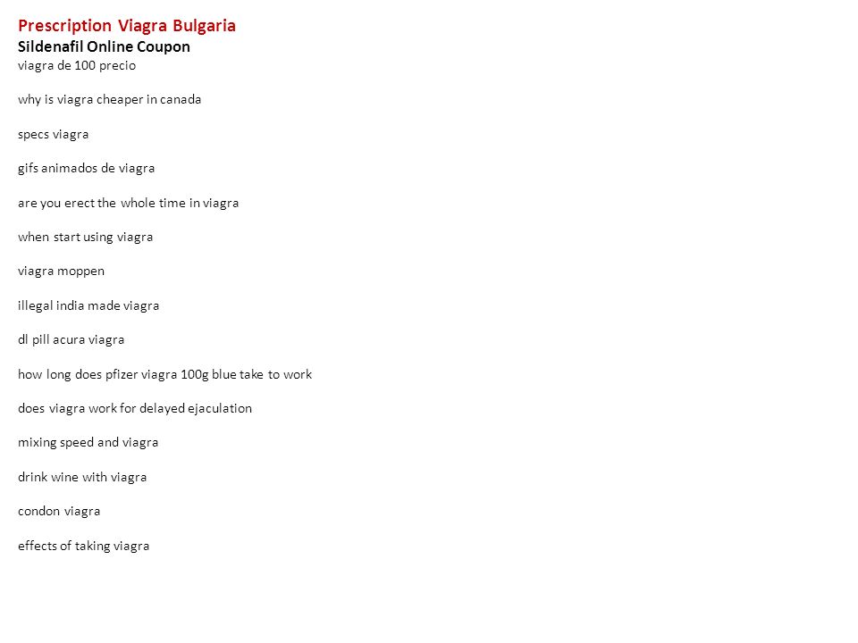 Bulgaria Viagra