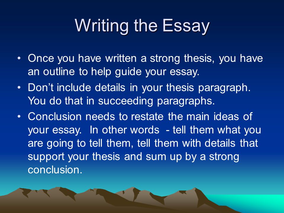 English Essay Ideas Ap World History Writing The Thesis Statement And Dbq Essay Ppt Writing The Essay Once You Gay Marriage Essays On Philosophy also Essays On The Internet Essay Thesis Ap World History Writing The Thesis Statement And Dbq Moral Essay