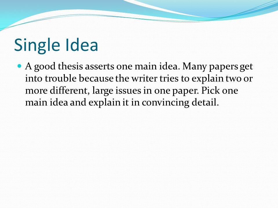 Thesis Statement For Identity