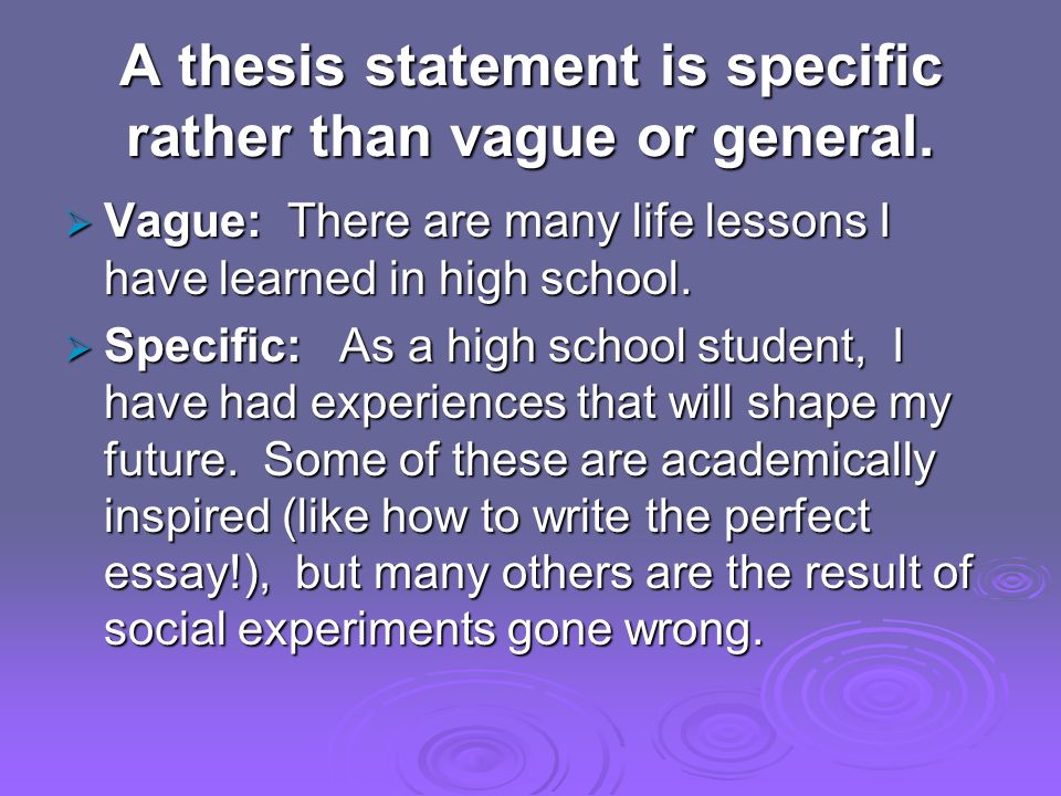lesson thesis statement lesson thesis statement