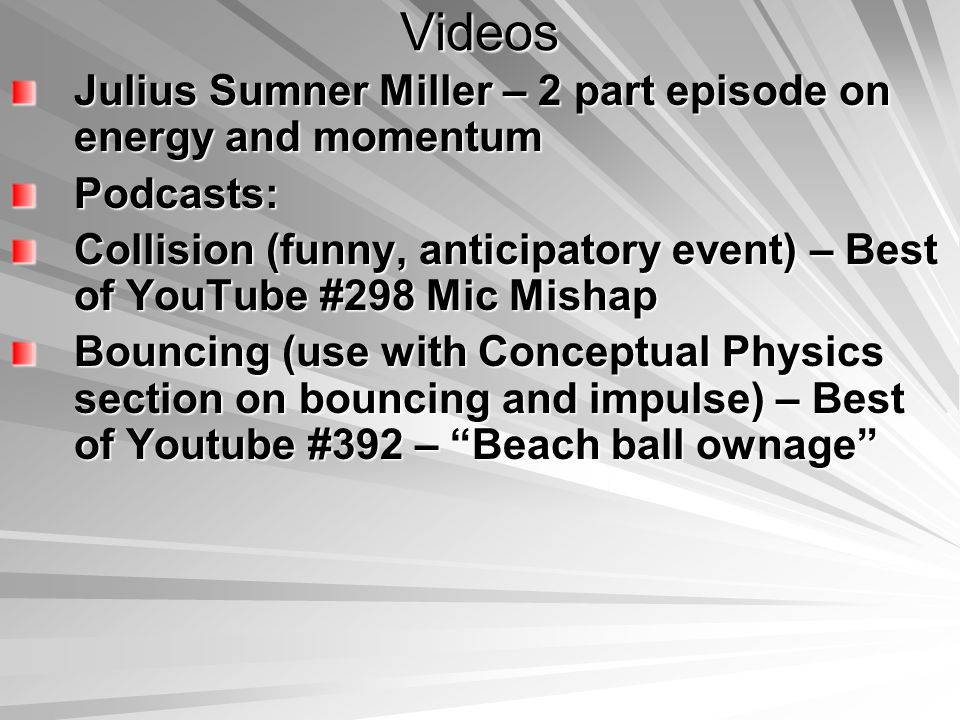 Unit 06 Momentum And Collisions Class Plans Demos Equations 4 Class
