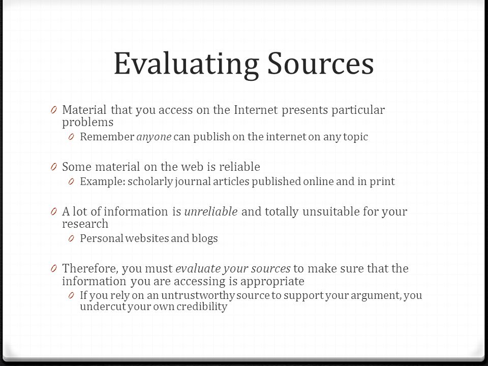 Credible Websites For Research Papers