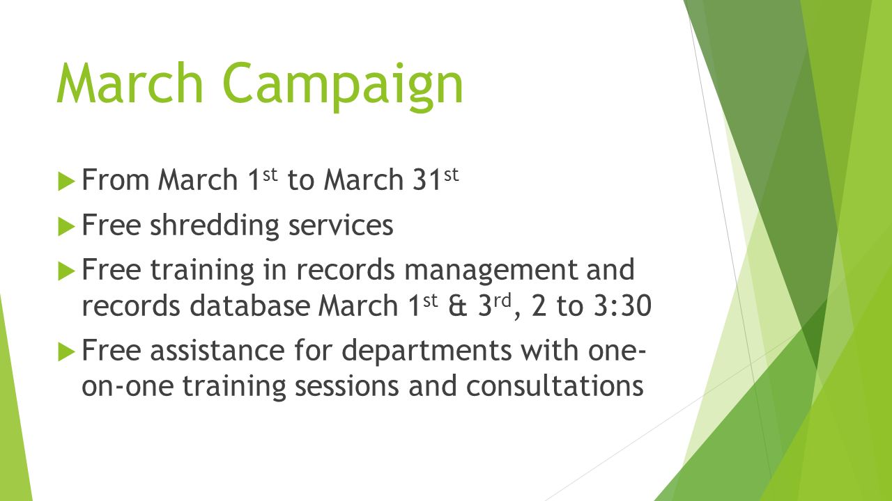 free training records database