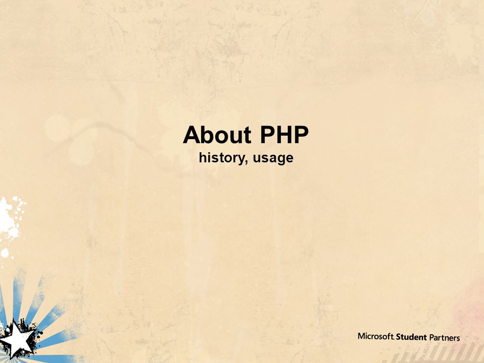About PHP history, usage