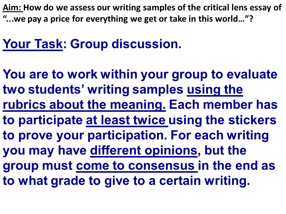 Critically Assess Essay