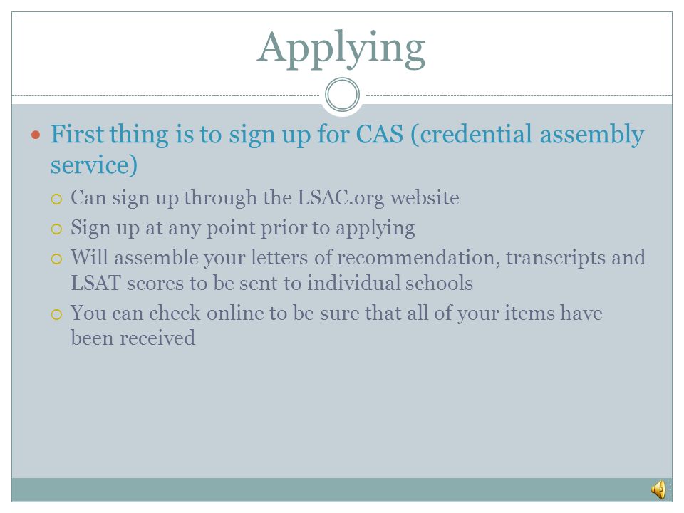 cas letter of recommendation service