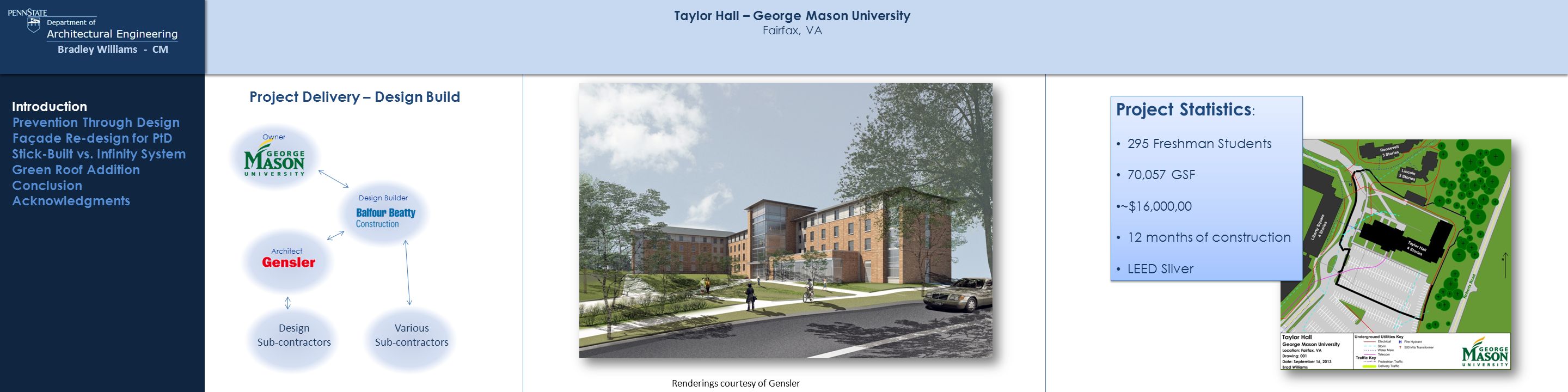 Taylor Hall George Mason University Fairfax VA Advisor Ed Gannon