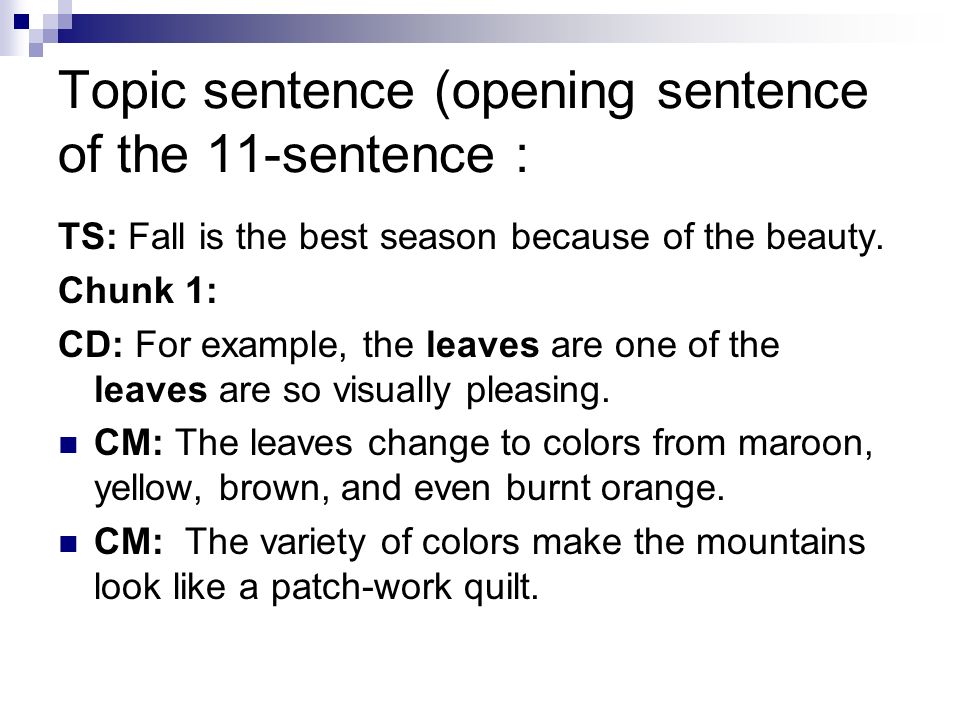 A Good Opening Sentence For An Essay