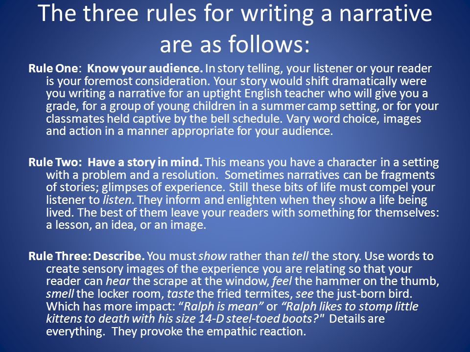 audience in narrative essay audience in narrative essay