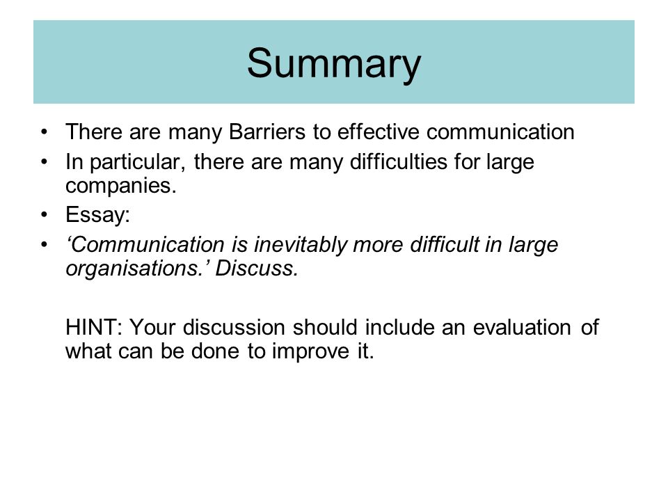 Essay On Communication
