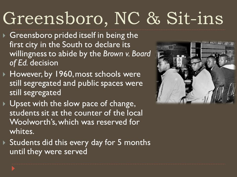 greensboro sit in On this 57th anniversary of the greensboro sit-ins, i thought this would a good time to dust it off and give you an updated version. greensboro sit in On this 57th anniversary of the greensboro sit-ins, i thought this would a good time to dust it off and give you an updated version.