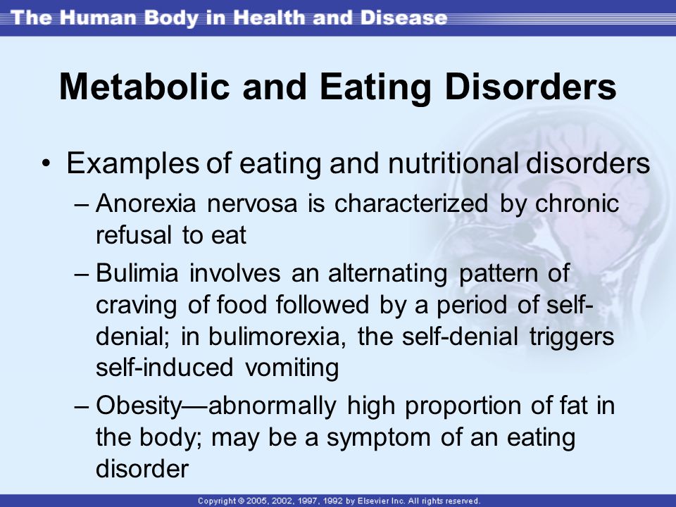 Triggers of anorexia