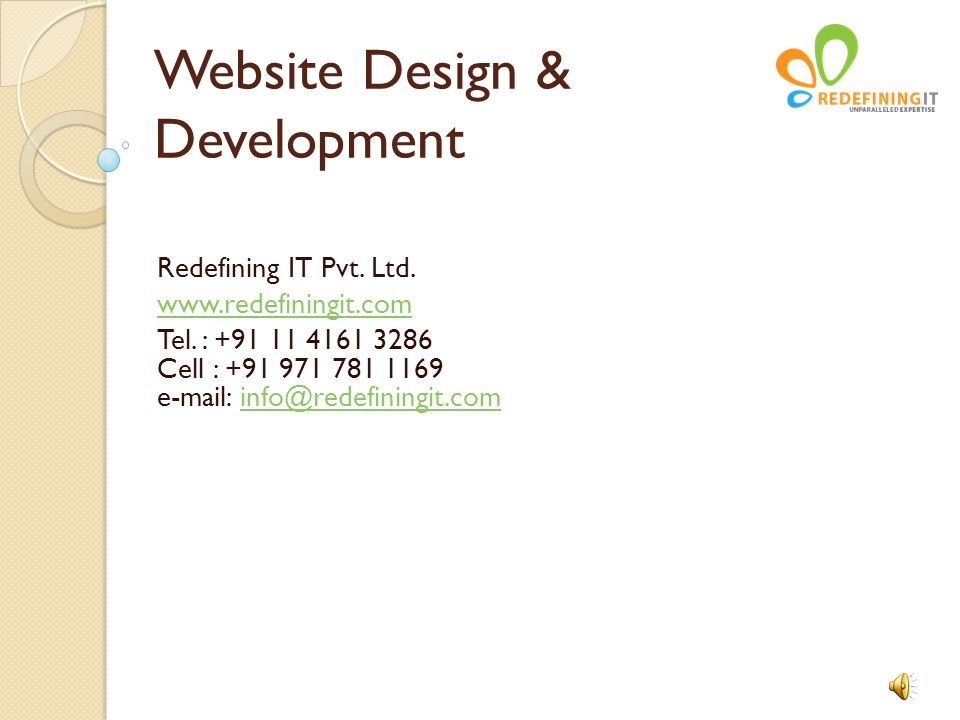 Website Design & Development Redefining IT Pvt. Ltd.