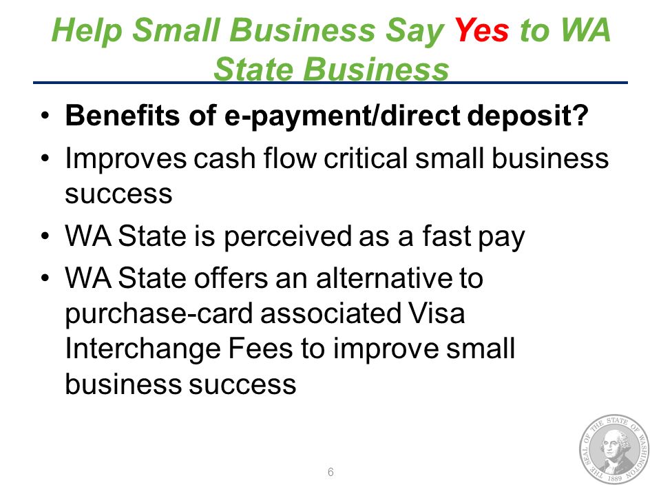 direct deposit small business