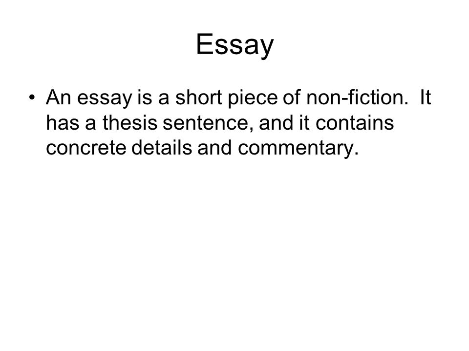fiction essay
