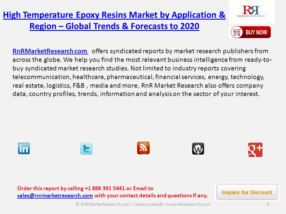RnRMarketResearch com RnRMarketResearch com offers syndicated reports by market research publishers from across the globe.