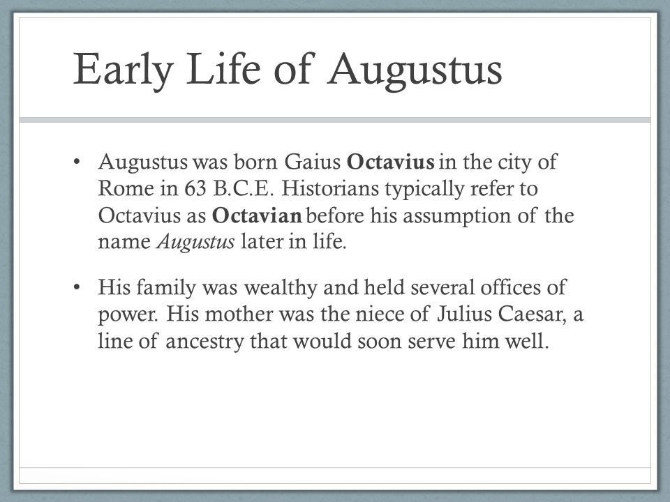 Image result for rome's augustus caesar is born