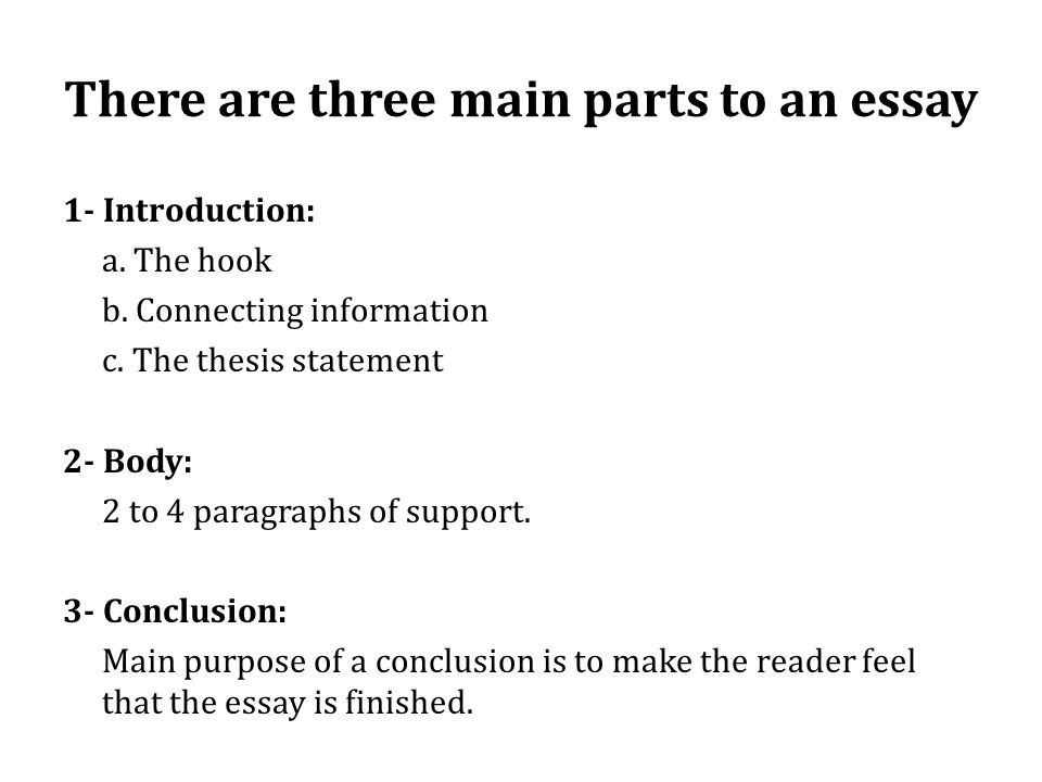 Essay introduction parts